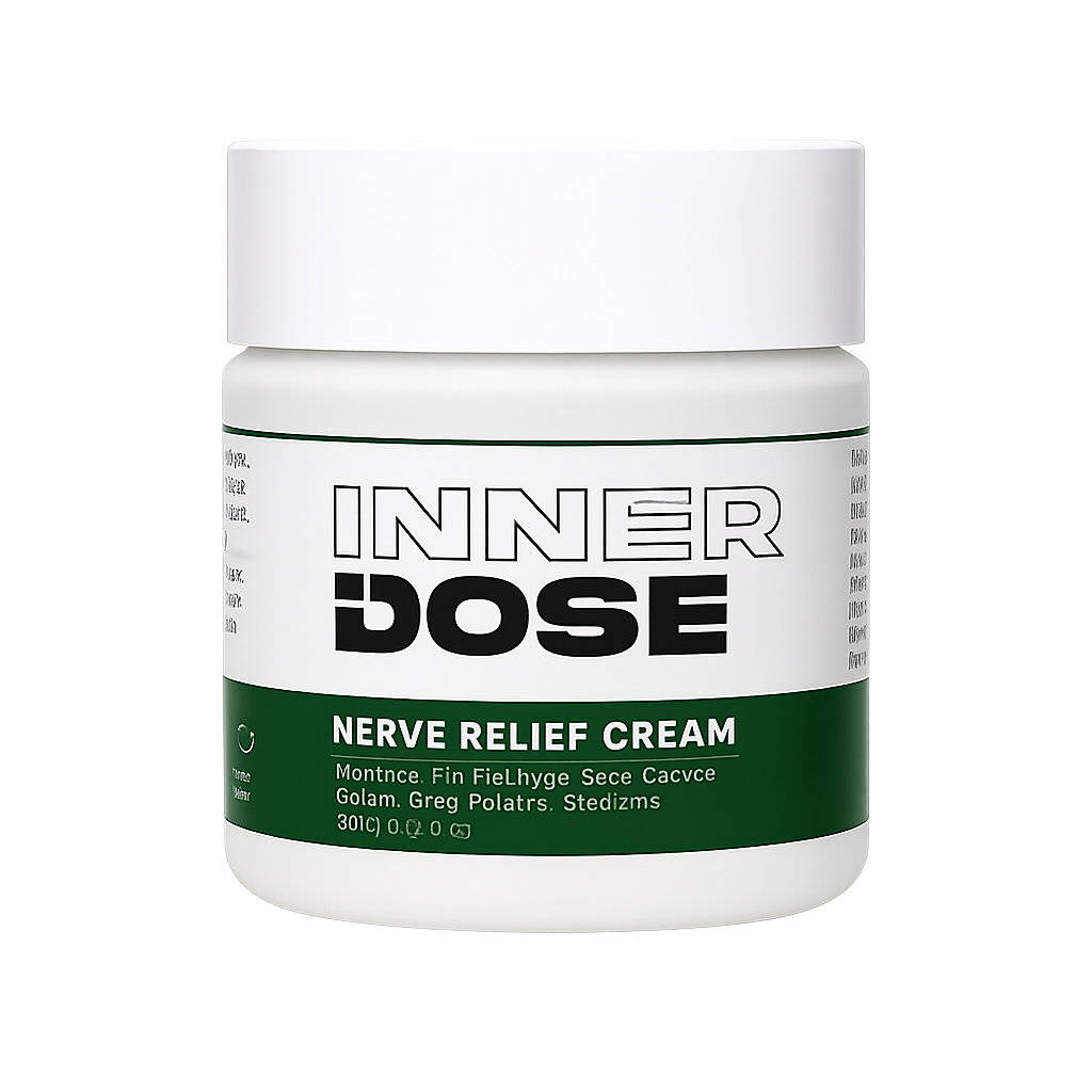 InnerDose Nerve Relief Cream — Creme på. Køl ned. Bliv liggende.