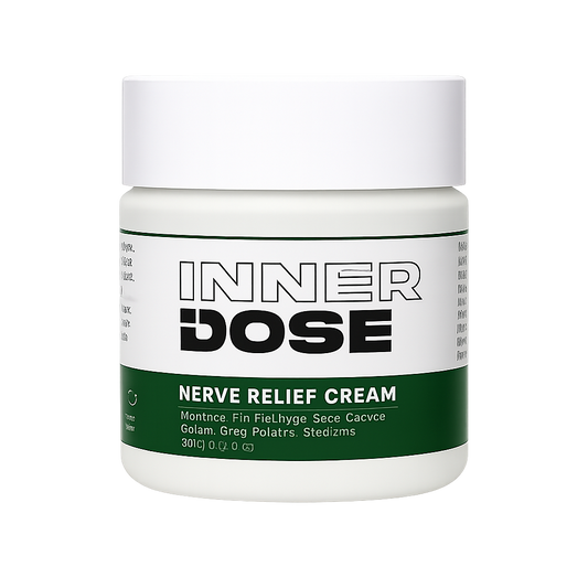 InnerDose Nerve Relief Cream — Creme på. Køl ned. Bliv liggende.