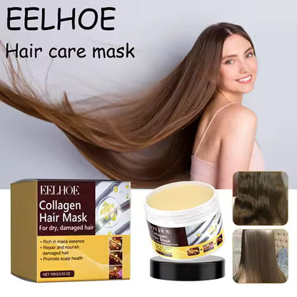 Collagen & Keratin Hair Mask with Moroccan Argan Oil — Repair, Smooth & Frizz Control 100ml