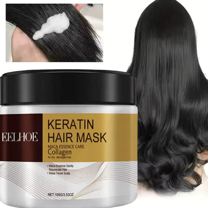 Collagen & Keratin Hair Mask with Moroccan Argan Oil — Repair, Smooth & Frizz Control 100ml