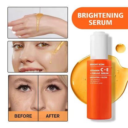 Vitamin C & E Brightening Face Serum 30ml — Dark Circles, Collagen & Glow
