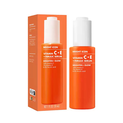 Vitamin C & E Brightening Face Serum 30ml — Dark Circles, Collagen & Glow